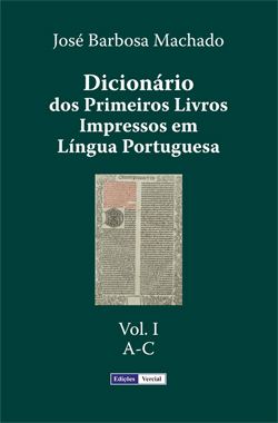 capa de 'Dicionário dos Primeiros Livros Impressos em Língua Portuguesa'