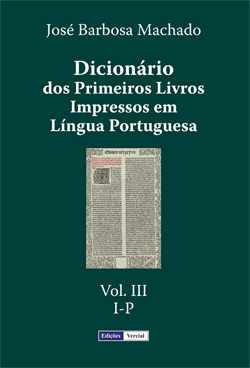 capa do volume III do Dicionário
