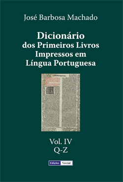 capa do volume IV do Dicionário