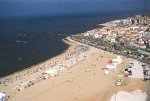 Vista aérea da Praia do Relógio, Figueira da Foz - foto de Lídio Lopes, 1998