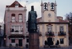 Estátua de D. Pedro I, Praça 5 de Outubro, Cascais - foto de Ana Ferreira, 1999