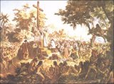 A primeira missa celebrada no Brasil