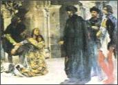 Morte de Inês - pintura de Columbano